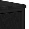 vidaXL Bathroom Sink Cabinet Black Oak 31.50 x 11.81 x 23.62 in