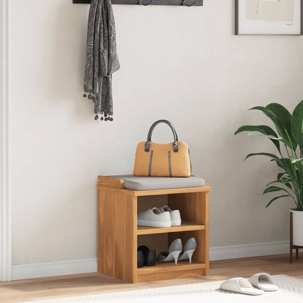 vidaXL Hallway Bench Pine wood Solid pinewood, Engineered wood Medium