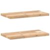 vidaXL Floating Shelves 2 pcs 15.7x7.9x0.8" Untreated Solid Wood Acacia