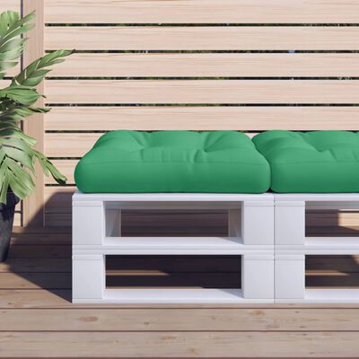 vidaXL Pallet Cushion Green 23.6"x23.6"x4.7" Fabric