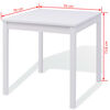vidaXL Dining Table And Chair White Pinewood Small Durable