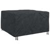vidaXL Furniture Cover Plain Black 59.06 x 59.06 x 29.53 in 210D