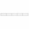 vidaXL Gabion Wall with Covers Galvanized Steel 236"x19.7"x19.7"