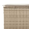 vidaXL Garden Sofa Beige and Cream