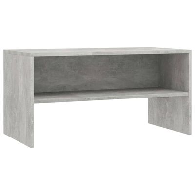 vidaXL TV Stand Concrete Gray 31.5"x15.7"x15.7" Engineered Wood
