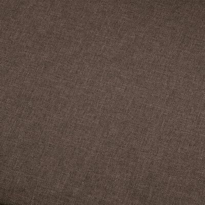 vidaXL Corner Sofa Brown Fabric