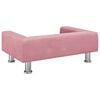 vidaXL Dog Bed Pink 70x45 x 10.4 " Velvet