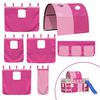 vidaXL Curtain For Loft Bed Baby Pink 100% Polyester Loft bed size