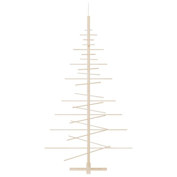 vidaXL Wooden Christmas Tree for Decoration 70.9" Solid Wood Pine
