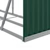 vidaXL Log Holder Green 118.1x17.7x39.4" Galvanised Steel