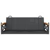 vidaXL Swing Bench Black