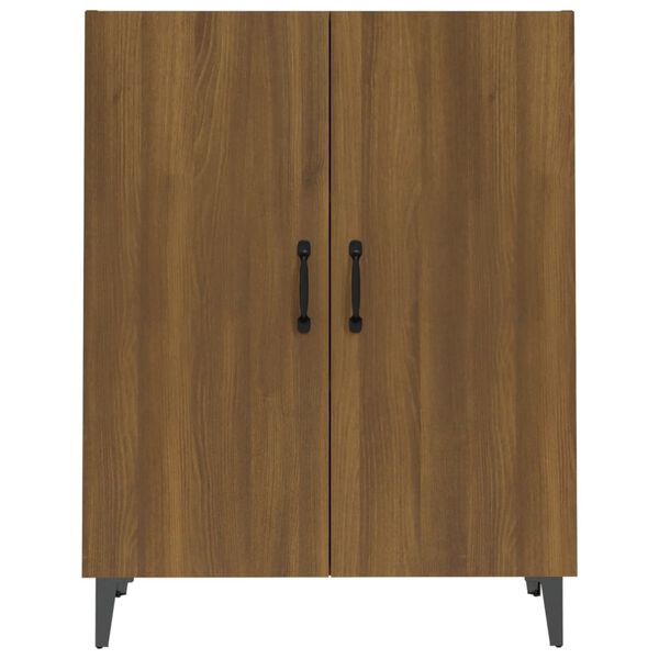 vidaXL Sideboard Brown Oak Engineered Wood Medium Sideboard