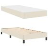 vidaXL Bed Frame with Mattress Cream 39.37 x 78.74 in Fabric