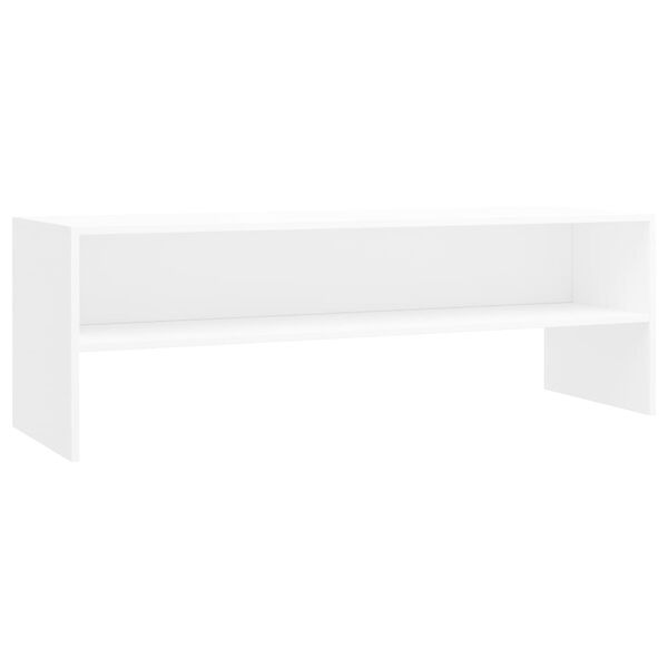 vidaXL TV Cabinet White Engineered Wood Medium TV Cabinet Rectangular