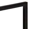 vidaXL Wall Shelf Set of 2 Natural Wood with Black Frame