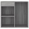 vidaXL Cosmetic Cabinet Gray Sonoma Engineered wood 31.5x15.7x29.5 in