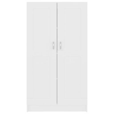 vidaXL Book Cabinet White 32.5"x12"x59.1" Engineered Wood