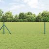 vidaXL Fence Post Green 164.04 x 1.97 ft (0.98 in mesh) Steel and PVC
