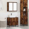 vidaXL Bathroom Furniture Set Smoked oak Engineered wood Medium