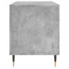 vidaXL Record Cabinet Concrete Grey Engineered Wood, Iron