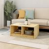vidaXL Coffee Table Natural Wood Solid Firwood Medium Coffee Table