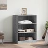 vidaXL Wardrobe Grey Sonoma Engineered Wood Compact Wardrobe