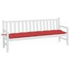 vidaXL Garden Bench Cushion Red Oxford fabric 78.7 x 19.7 x 2.8 inches