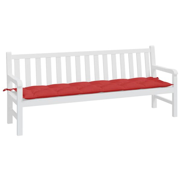 vidaXL Garden Bench Cushion Red Oxford fabric 78.7 x 19.7 x 2.8 inches