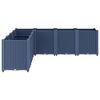vidaXL Garden Planter Blue Grey Polypropylene Large Modular