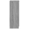 vidaXL Shoe Cabinet Grey Sonoma Engineered Wood Medium Shoe Cabinet