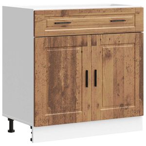 vidaXL Kitchen Base Cabinet Old wood Engineered wood 31.5x18.1x32.1 in
