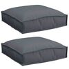 vidaXL Pallet Cushion for suitable for Seat 2 pcs Anthracite