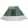 vidaXL Camping Tent with Roof Green 189.76 x 141.73 x 89.37 in Taffeta