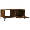 vidaXL Coffee Table Smoked oak Made from engineered wood and iron