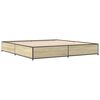 vidaXL Bed Frame Sonoma oak Engineered wood 79.9x79.9 in Modern