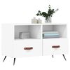 vidaXL TV Cabinet White Engineered wood, iron 31.5in x 14.2in x 19.7in