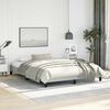 vidaXL Bed Frame Light Gray Velvet, Engineered wood, Plywood Queen