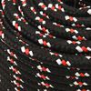 vidaXL Boat Rope Black 0.47 " 82.0 ' Polypropylene