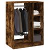 vidaXL Wardrobe Smoked Oak Engineered Wood Medium Wardrobe Rectangular
