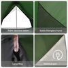 vidaXL Tents with Roof Green 220 x 233 x 184 cm Polyester