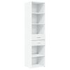vidaXL Slim Storage Cabinet White Engineered Wood Slim