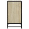 vidaXL Bathroom Sink Cabinet Sonoma Oak Engineered Wood, Metal Medium