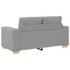 vidaXL Sofa 2 pcs Grey Linen-blend Fabric