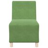 vidaXL Modular Sofa Unit Armless 2 pcs Light Green 55 x 74 x 82 cm