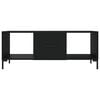 vidaXL Coffee Table Black Engineered wood, iron 40.2x19.7x15.7 in