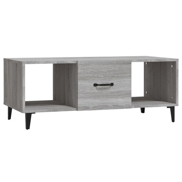 vidaXL Coffee Table Grey Sonoma Engineered Wood Medium Coffee Table