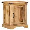 vidaXL Bedside Cabinet Natural Solid mango wood Compact Bedside Cabinet