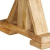 vidaXL Bench Natural Wood Solid Mango Wood Large Durable Outdoor Bench