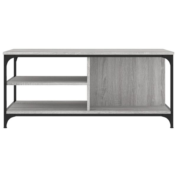 vidaXL Coffee Table Gray Sonoma Engineered Wood 39.4 x 19.7 x 17.7 in