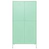 vidaXL Wardrobe Mint Steel 35.4 x 19.7 x 70.9 in Modern Mint Wardrobe